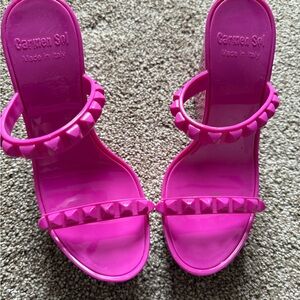 Carmen Sol Women's Tonino Wedge Pink Sandals